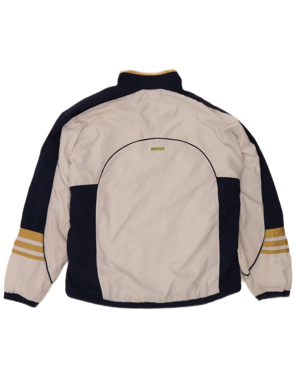Adidas Veste de survêtement pour femme UK 14 Large Blanc Colorblock