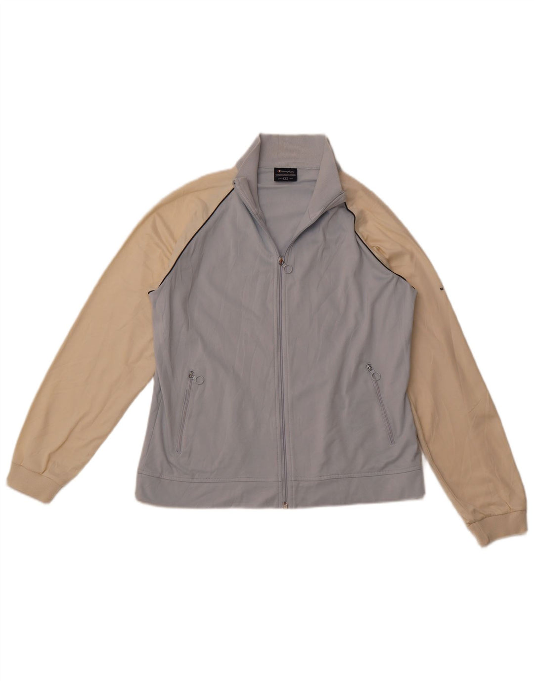 CHAMPION Veste de survêtement pour femme UK 16 Large Bleu Colorblock