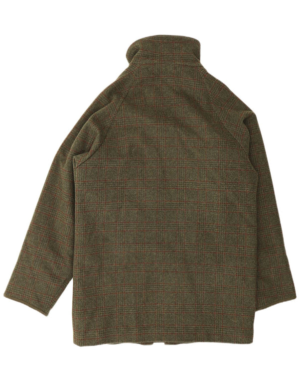 Barbour Veste utilitaire pour hommes UK 38 Laine à carreaux kaki moyen
