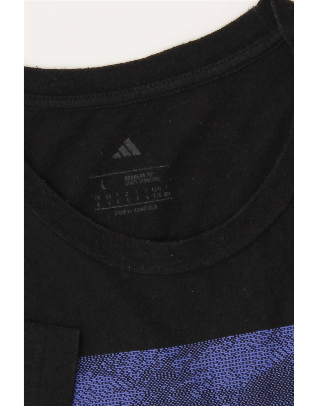 Adidas T-shirt graphique coupe régulière pour hommes, grand noir