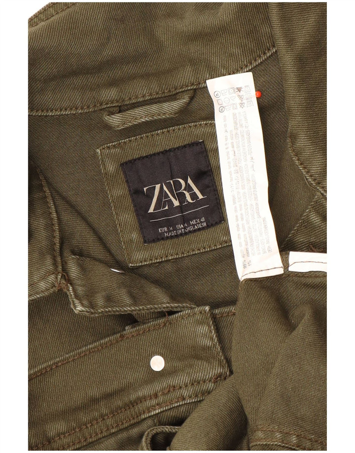 Zara Veste en jean pour homme UK 38 Coton vert moyen