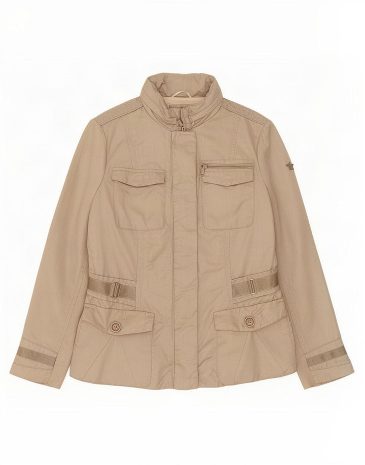 Dek'Her Veste utilitaire à capuche pour femme UK 18 XL Beige Polyamide