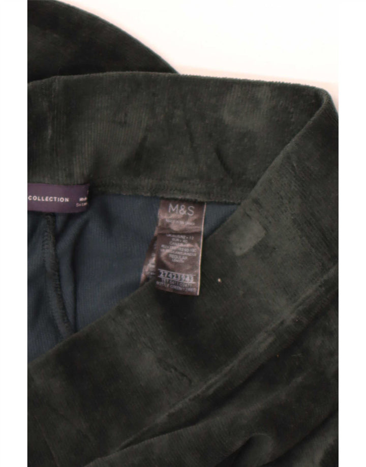 Marks & Spencer Leggings Femme UK 12 Coton Vert Moyen