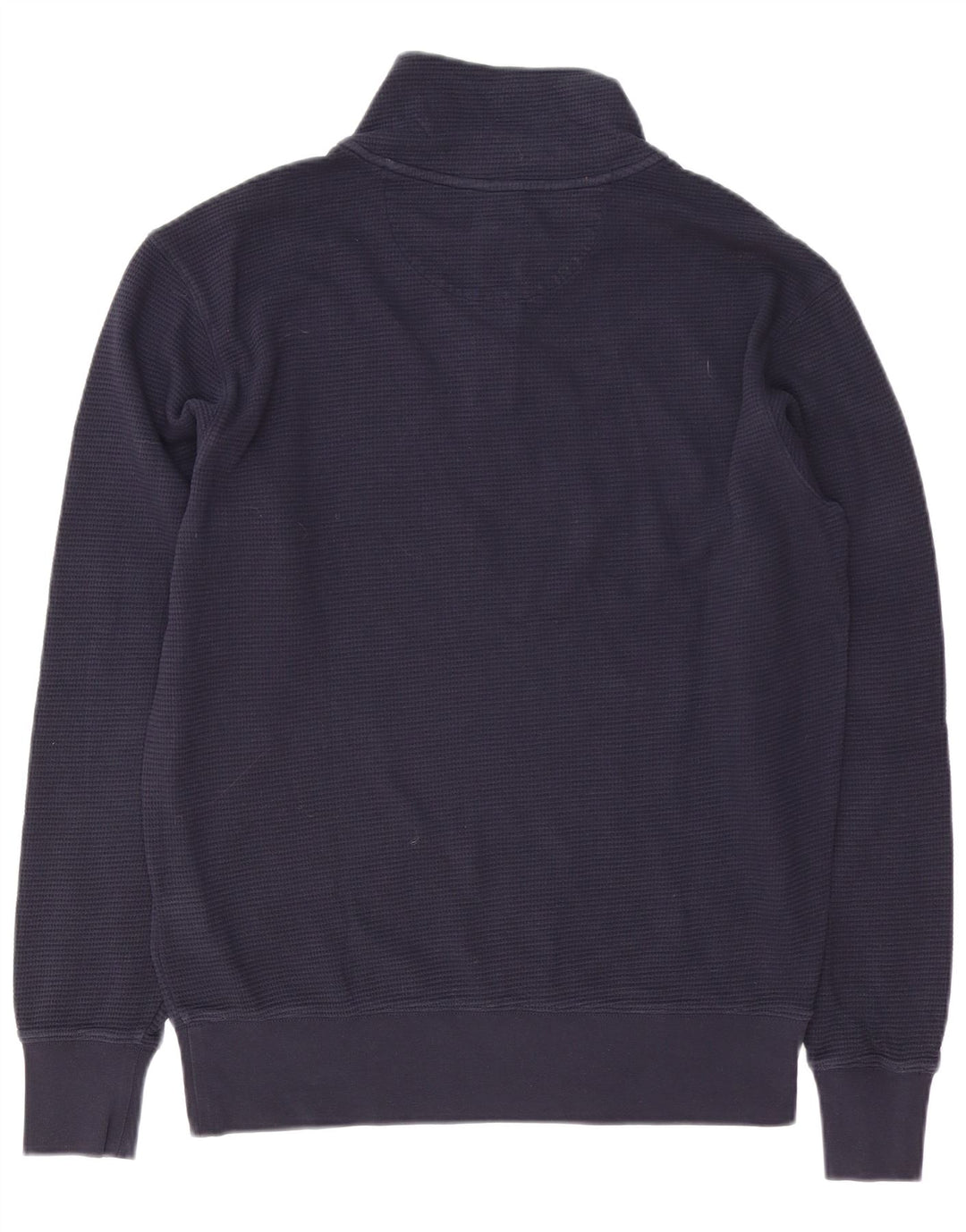 Gant Homme Zip Neck Sweatshirt Jumper Petit Bleu Marine Coton