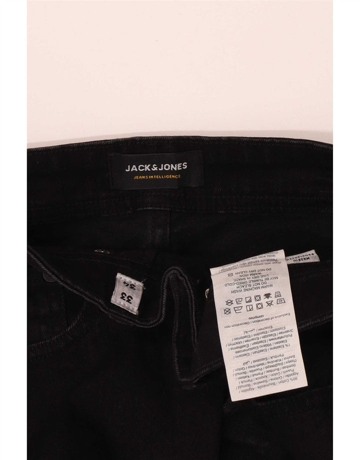 Jack & Jones Jean Slim GLENN W33 L34 Homme Noir Coton