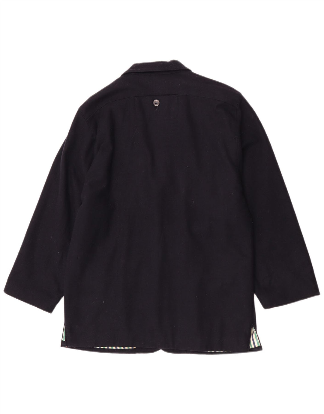vintage Femme 3 Bouton Blazer Veste UK 16 Grand Bleu Marine