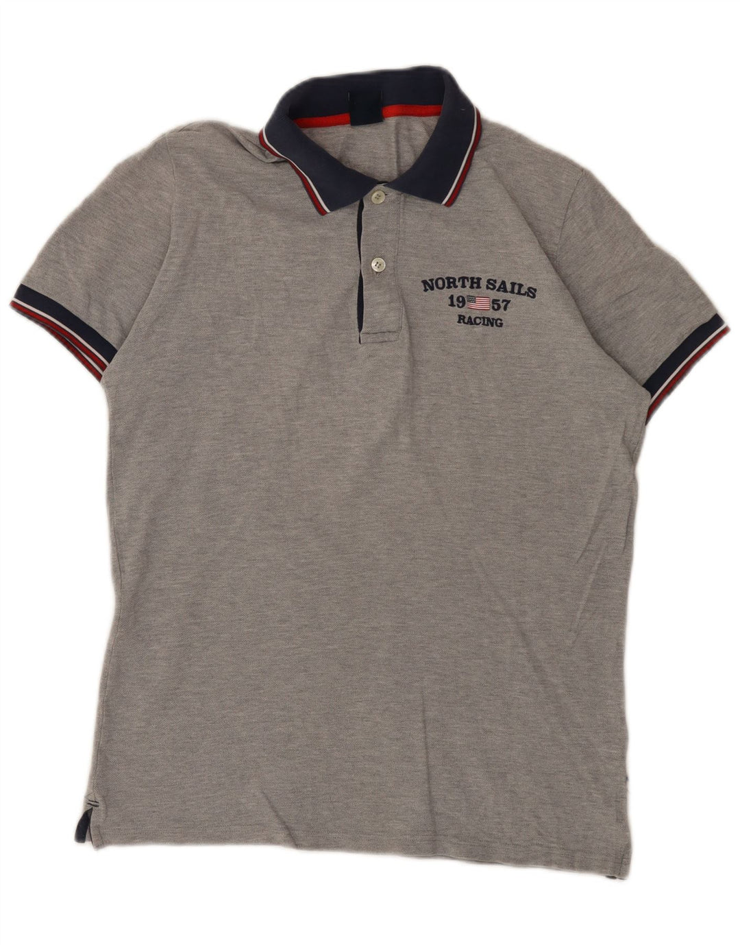 North Sails Polo Graphique Homme Petit Gris Moucheté