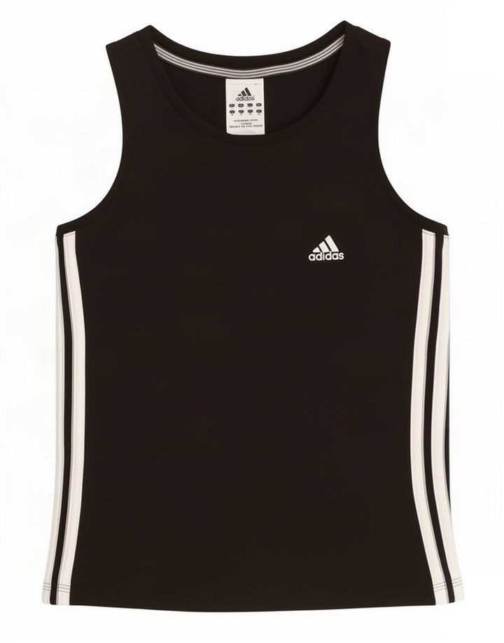 Adidas Débardeur Femme UK 14 Moyen Noir Coton