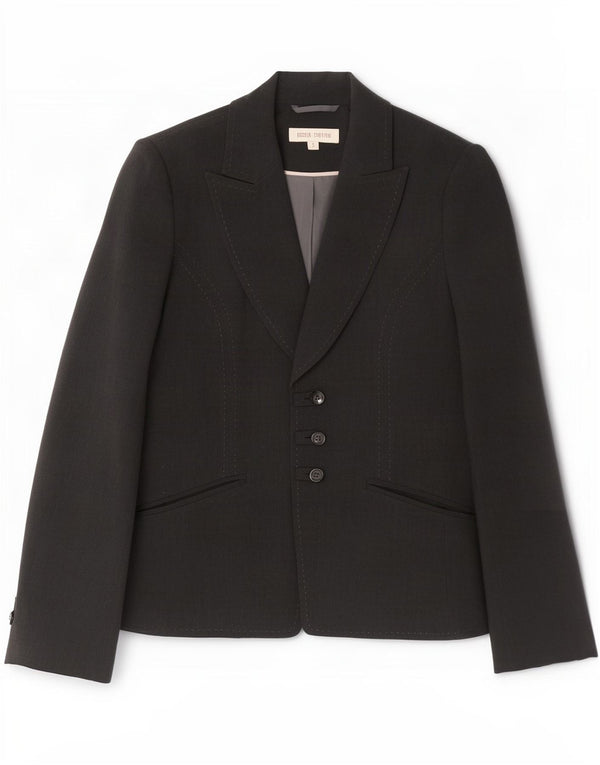 Marks & Spencer Veste blazer à 3 boutons pour femme Petite Taille UK 8 Petit Gris