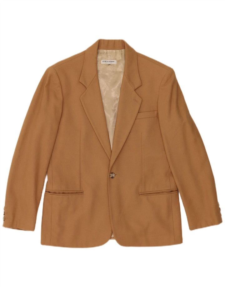 Armani Veste Blazer 1 Bouton Garçon 12-13 ans Laine Marron