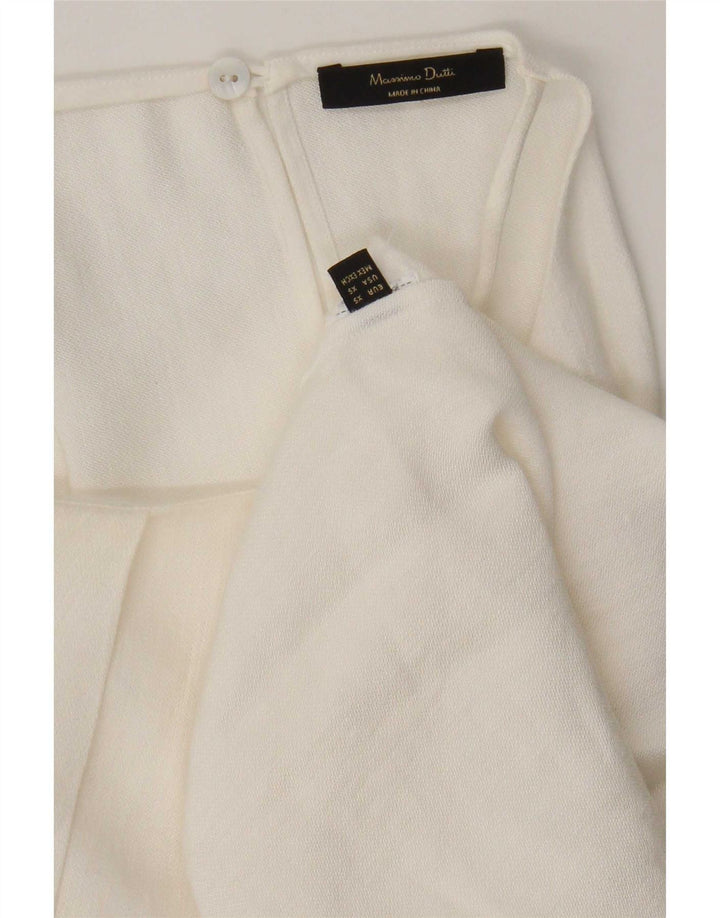 Massimo Dutti Haut dos nu pour femme UK 6 XS Blanc