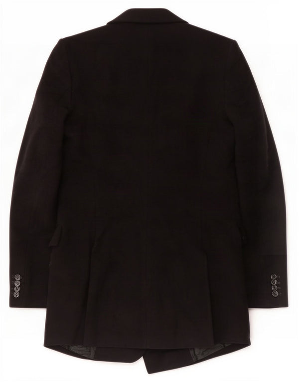 Zara Veste blazer double boutonnage pour femme UK 12 Noir moyen