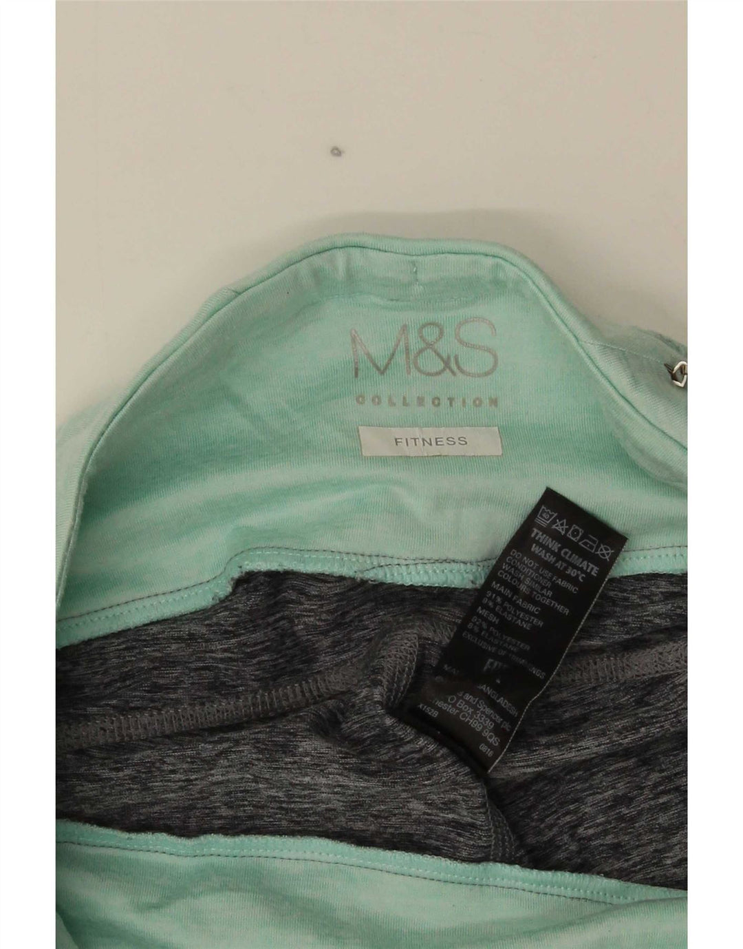 Marks & Spencer Leggings Capri pour Femme UK 42 Gris Moyen Colorblock