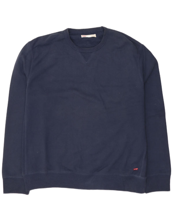 LEVI'S Sweat-shirt coupe standard pour homme en coton bleu marine 2XL