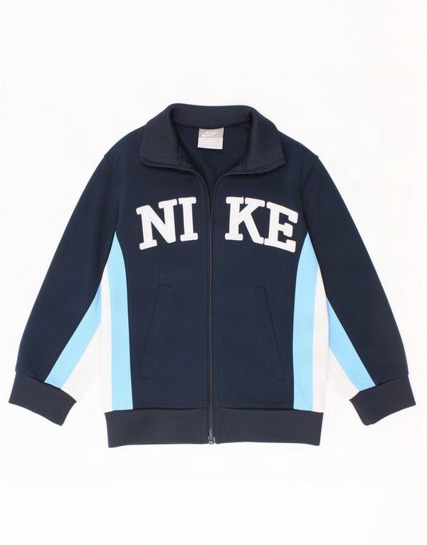 Nike Veste de survêtement pour garçon 4-5 ans Petit Bleu Marine Colorblock