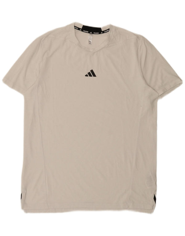 Adidas T-Shirt Homme Haut Large Blanc Polyester Sports