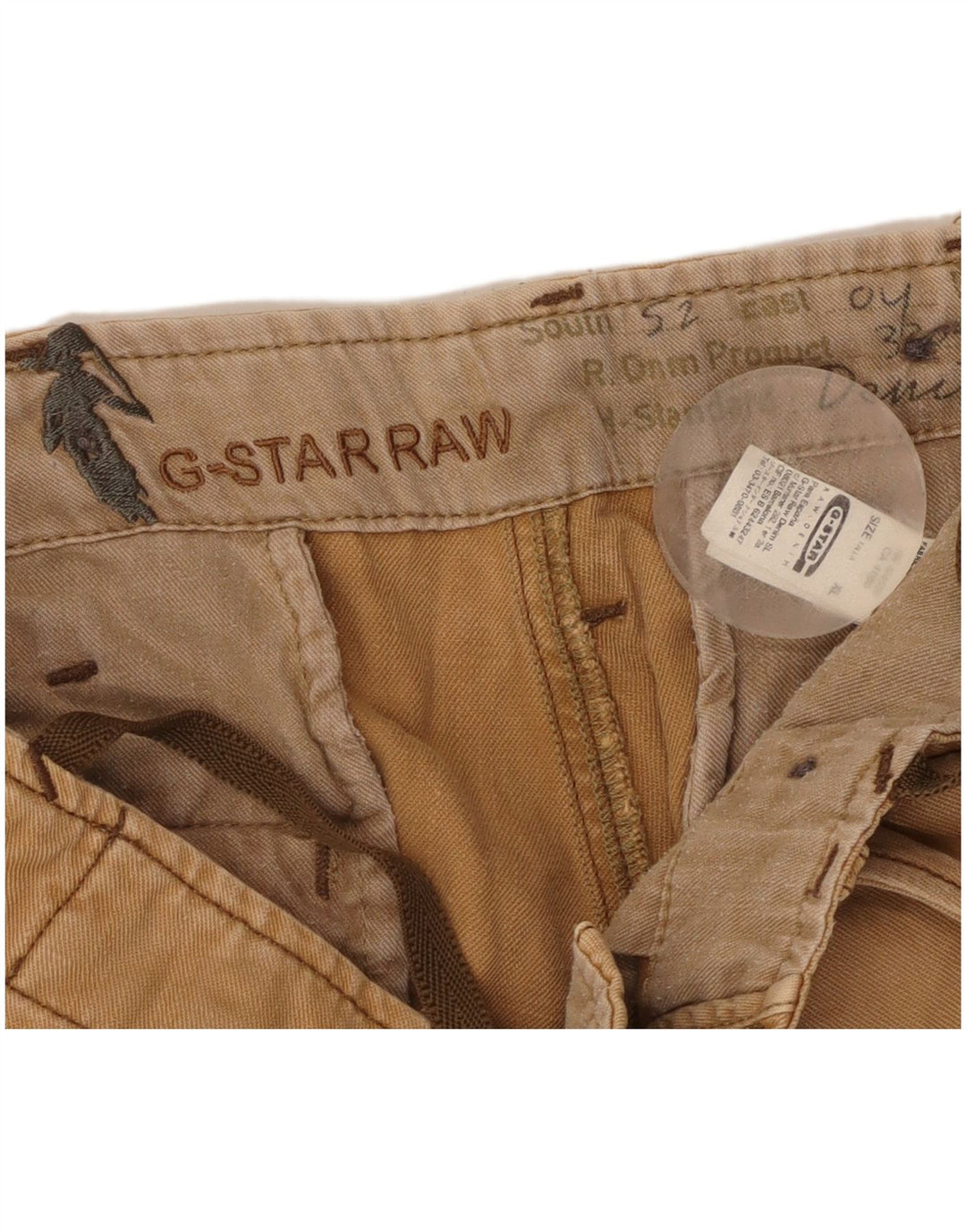 G-Star Short Cargo Homme XL W38 Coton Beige