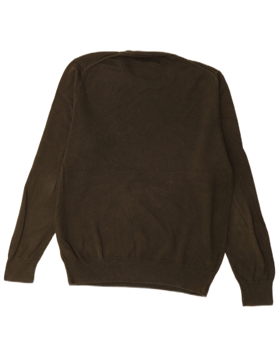 Marks & Spencer Pull Col Rond Homme Kaki Moyen Coton