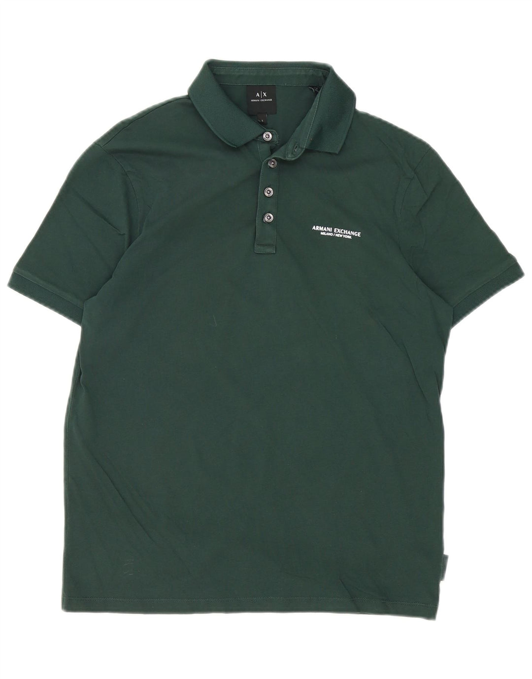 Armani Exchange Polo Homme Petit Vert Coton