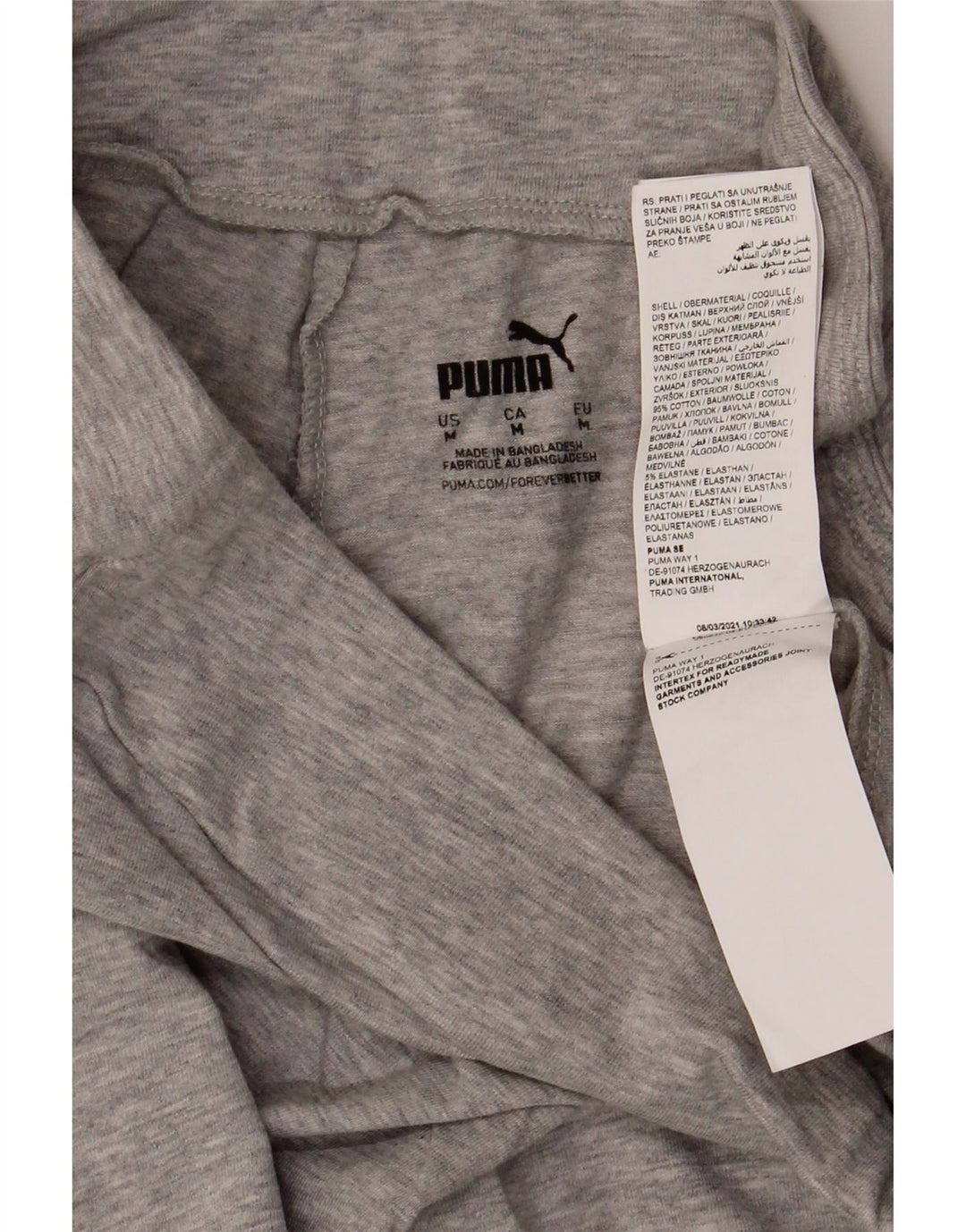 Puma Legging graphique pour femme UK 44 Gris moyen Coton
