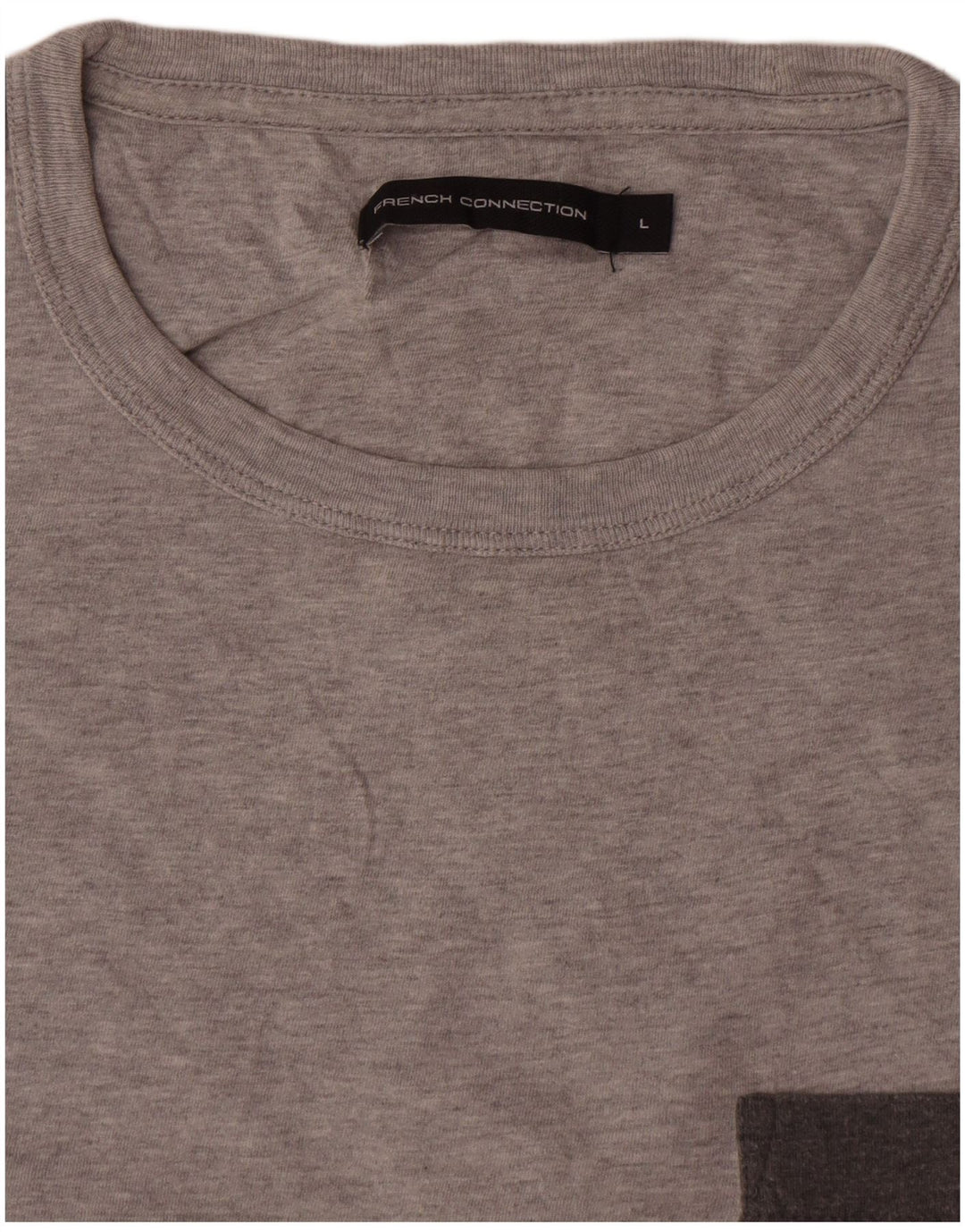 French Connection T-Shirt Homme Haut Large Gris Coton