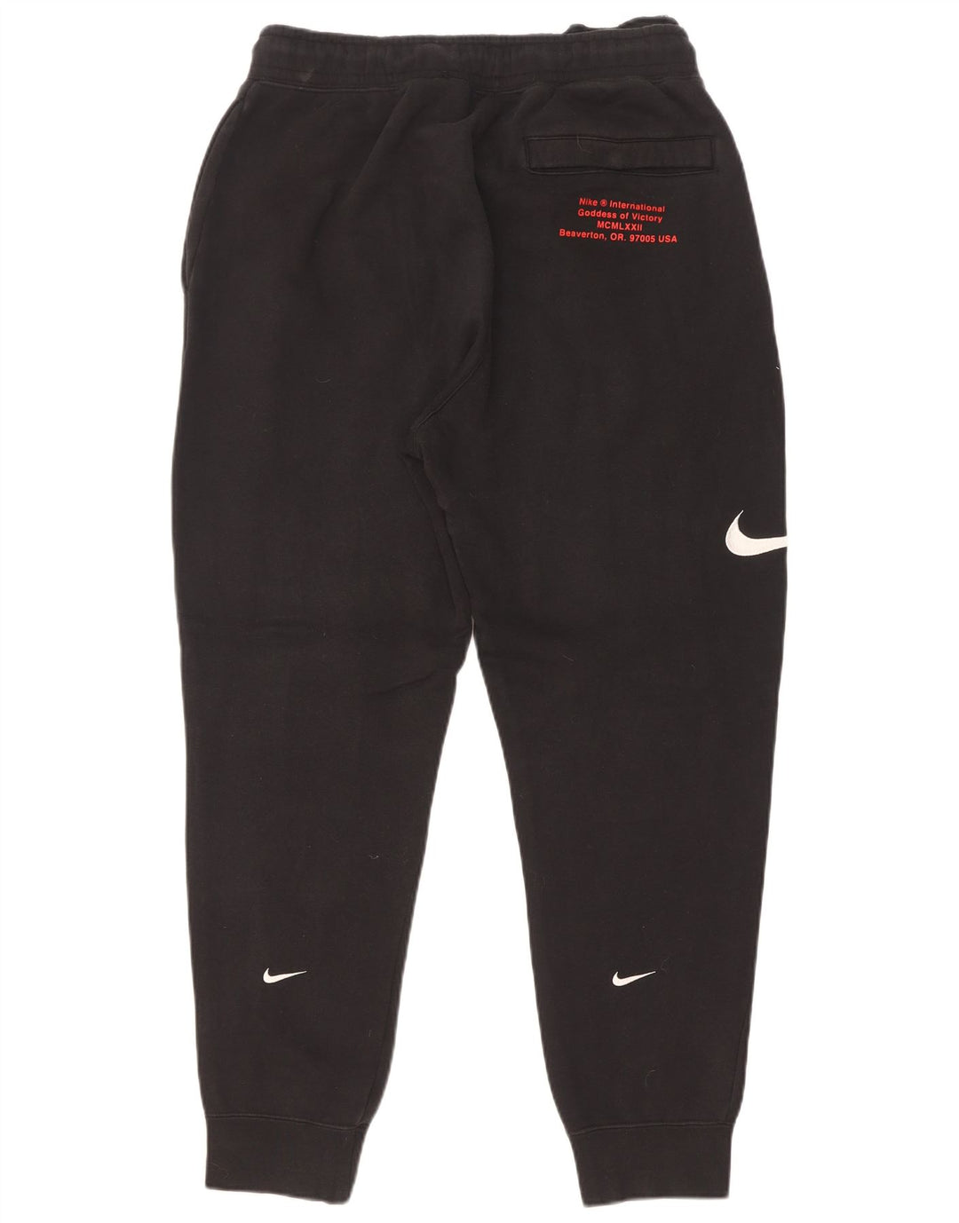 Nike Pantalon de survêtement graphique pour homme en coton noir moyen