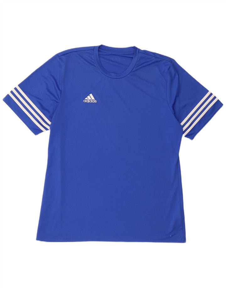 Adidas T-Shirt Homme Top 2XL Bleu Polyester