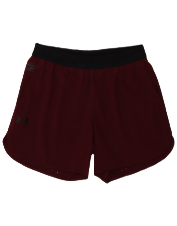 Under Armour Short de sport pour homme Large en polyester color block bordeaux