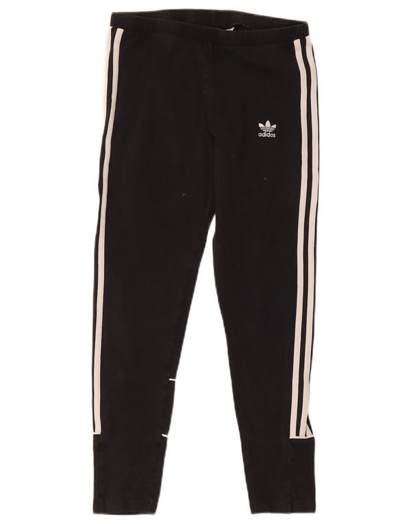 Adidas Legging court pour femme UK 12 en coton noir moyen