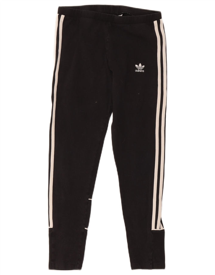 Adidas Legging court pour femme UK 12 en coton noir moyen