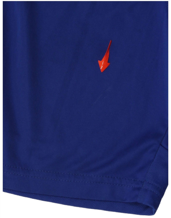 ADIDAS Boys Climalite Sport Shorts 9-10 Years  Blue Polyester