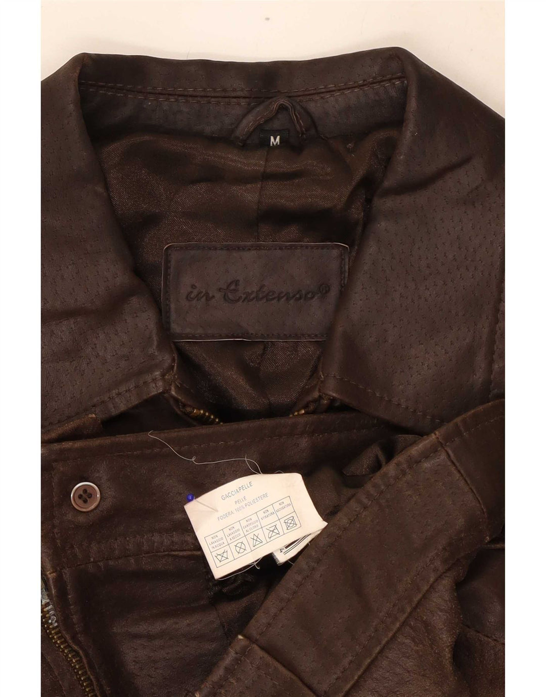 In Extenso Veste en cuir pour femme UK 14 Marron moyen