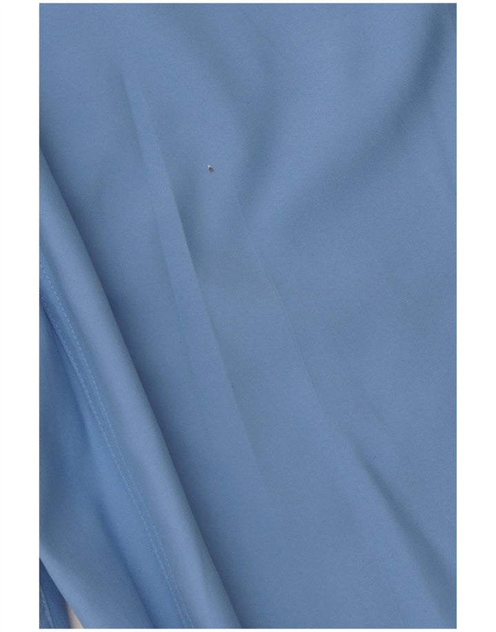 Izod Pantalon Capri Femme US 12 Large W34 L21 Bleu Polyester