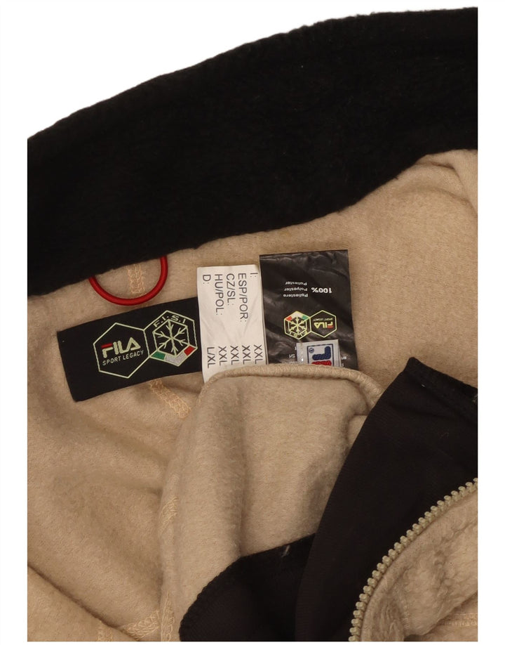 Fila Veste polaire homme UK 40 Large Beige Polyester