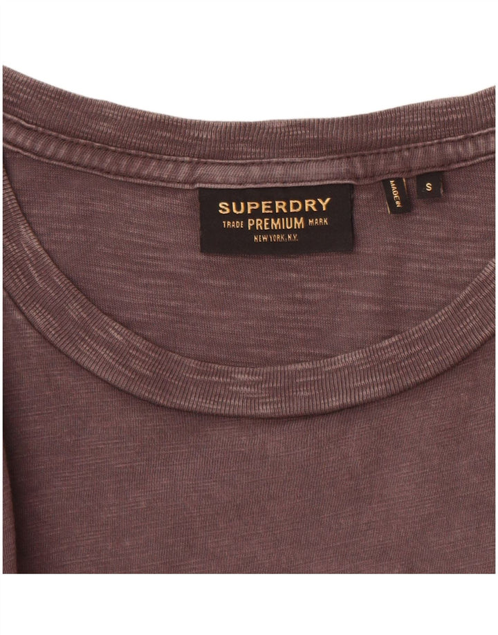 SUPERDRY T-Shirt Homme Petit Gris Coton