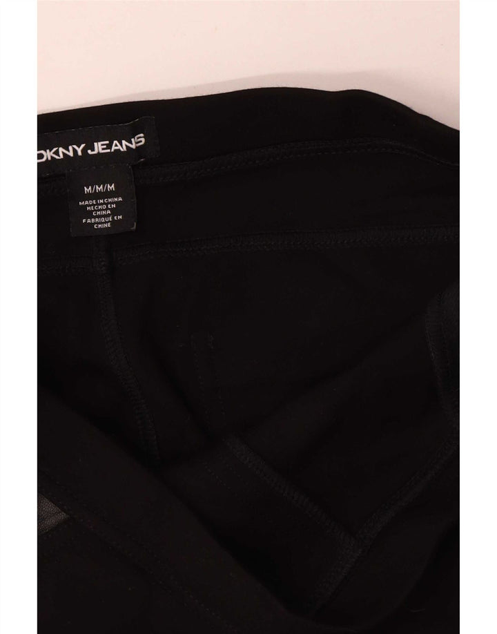 Dkny Pantalon Slim Casual Femme Moyen W30 L29 Viscose Noir