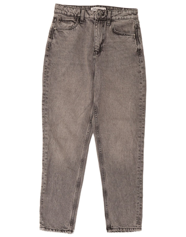Zara Jean fuselé pour femme EU 36 XS W26 L27 Gris Coton