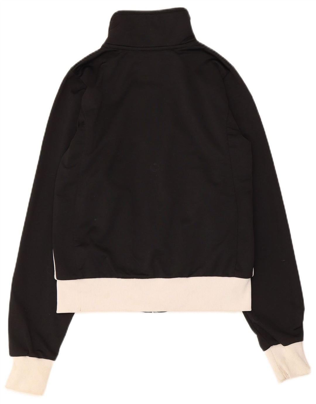 Nike Veste de survêtement courte pour femme UK 8/10 Small Noir Colourblock