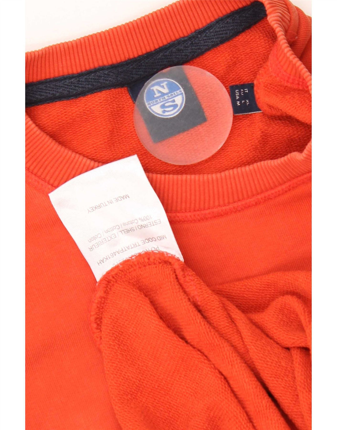 North Sails Sweat-shirt graphique pour homme en coton orange Taille L