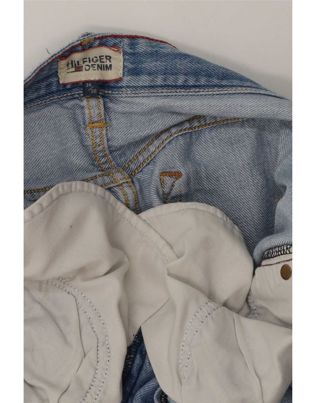Tommy Hilfiger Jean droit homme W34 L30 bleu