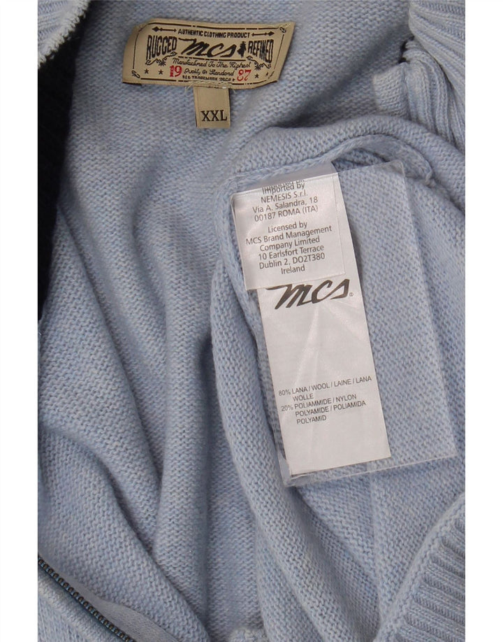 MARLBORO CLASSICS Pull Cardigan Homme 2XL Bleu Laine