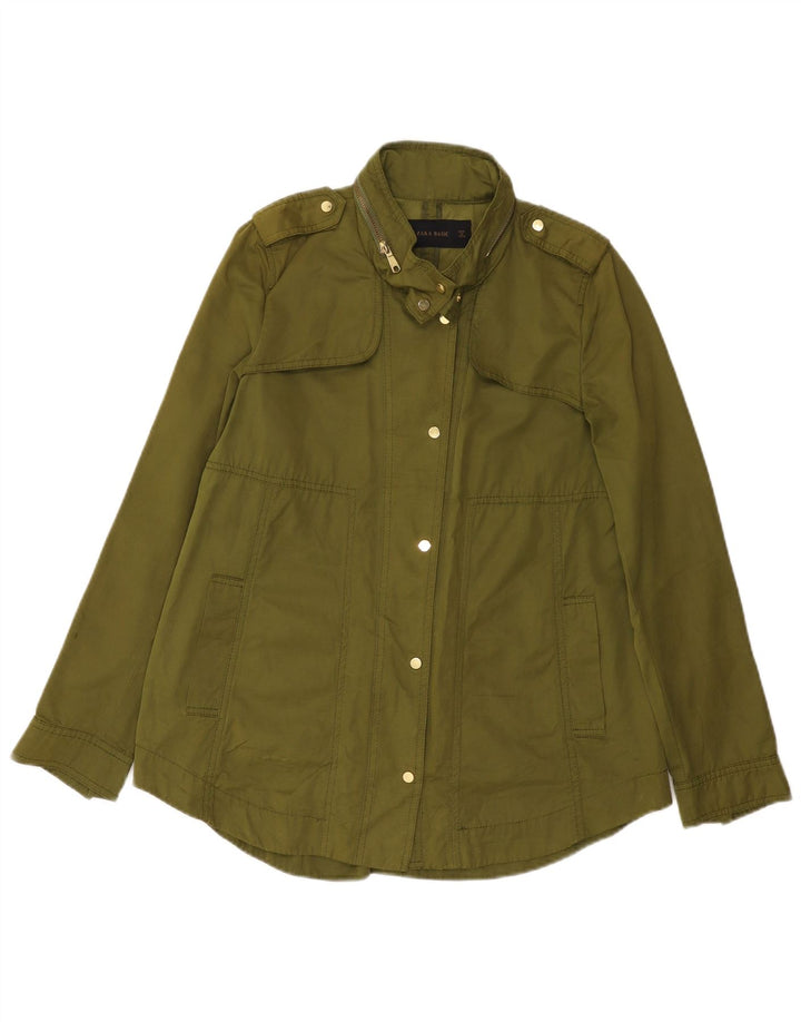 Zara Veste Militaire Femme UK 10 Petit Vert