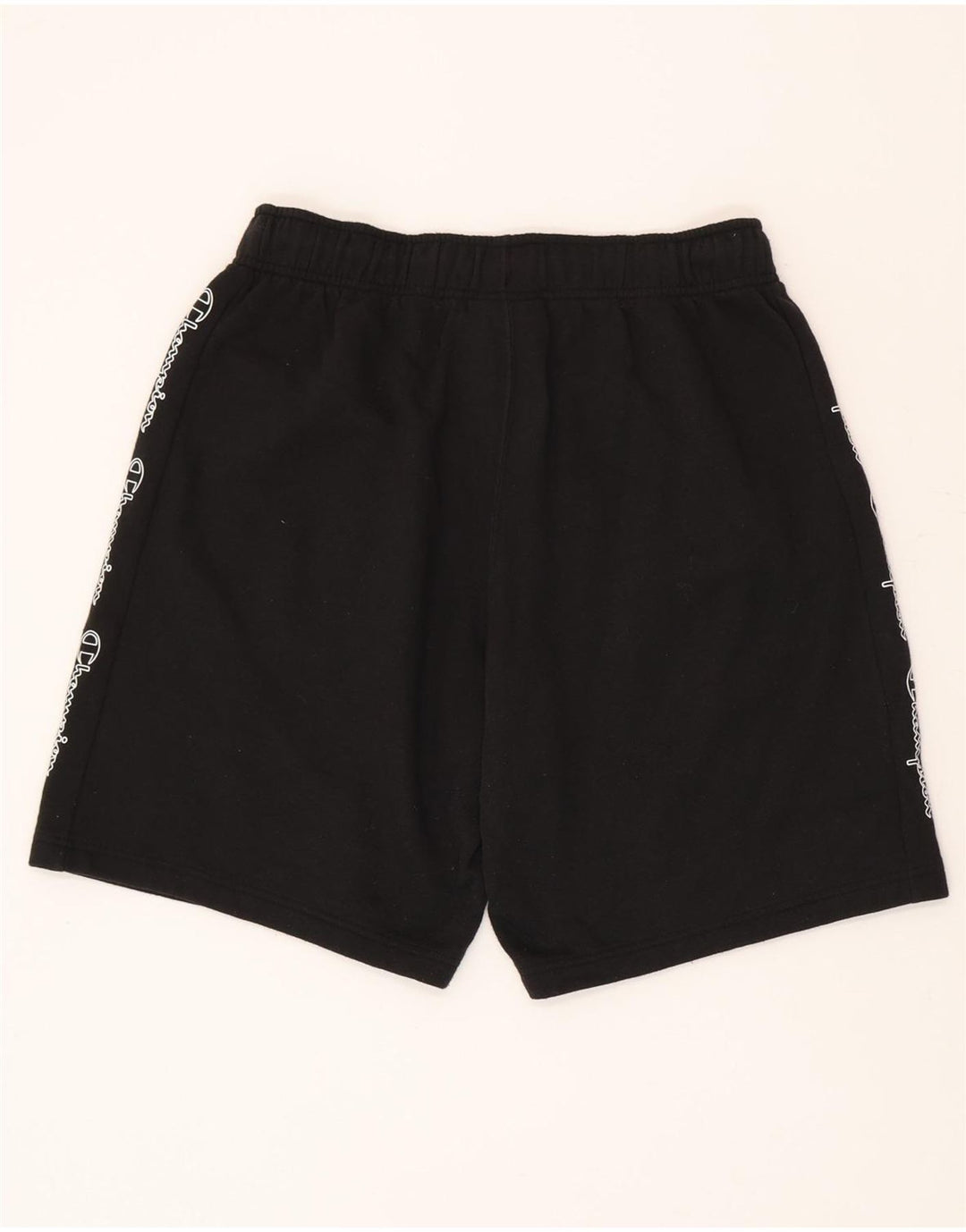 Champion Short de Sport Graphique Homme Noir Moyen Coton
