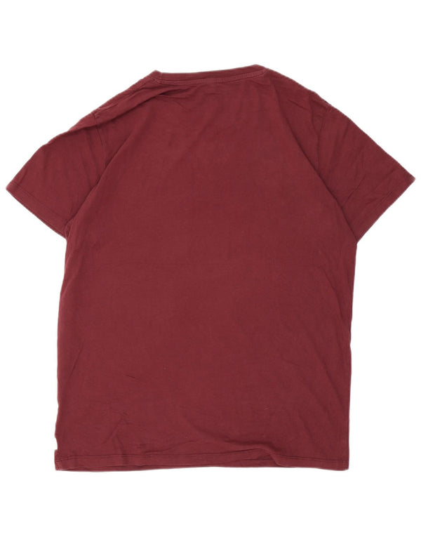 Jack & Jones T-Shirt Homme Haut Large Coton Bordeaux