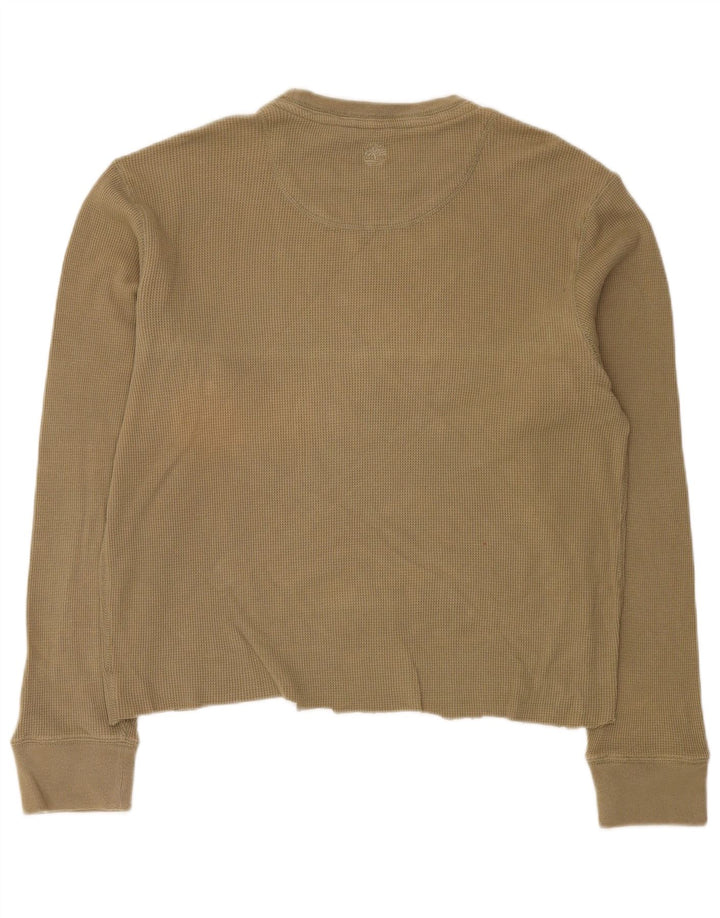 Timberland Haut graphique à manches longues pour homme en coton beige