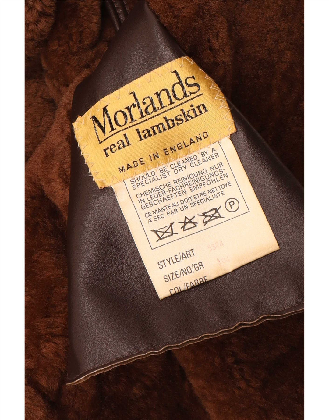 Morlands Manteau surdimensionné en peau de mouton pour femme UK 16 Grande peau de mouton marron