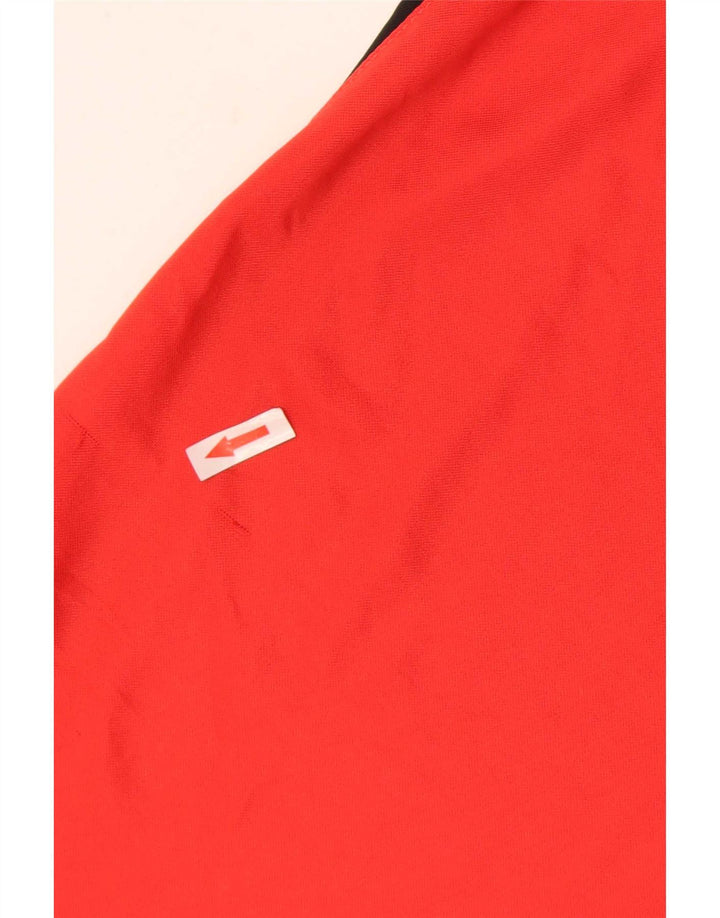 Nike Polo Dri Fit Homme Rouge Moyen Polyester Colorblock