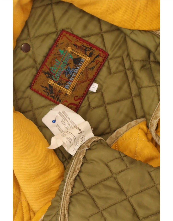 Best Company Gilet matelassé pour homme UK 38 Jaune moyen Polyamide