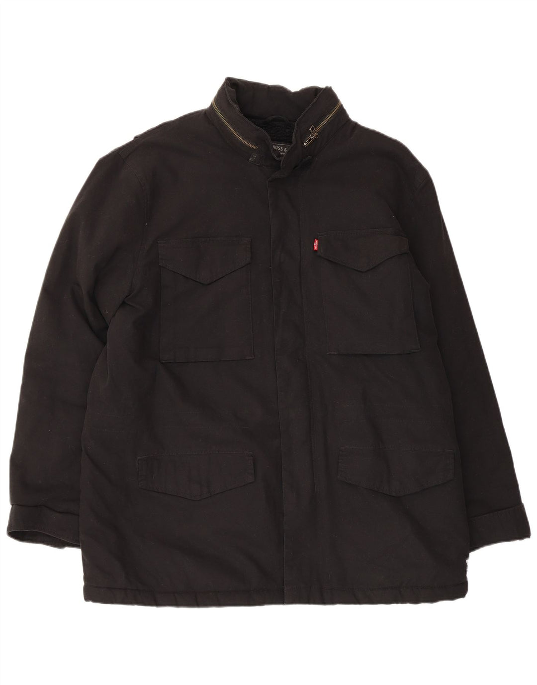 LEVI'S Veste Sherpa Utility Homme UK 42 XL Coton Noir