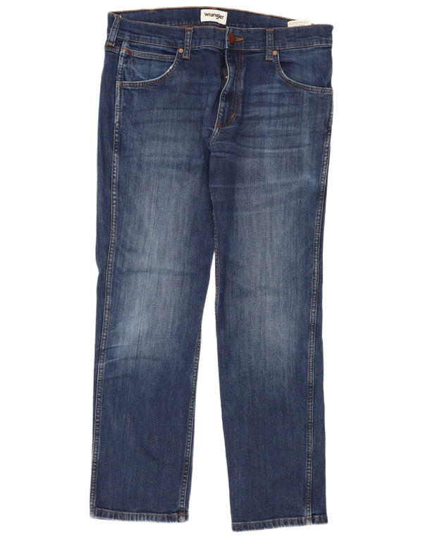 Wrangler Jean Droit Greensboro W32 L30 Homme Bleu Coton